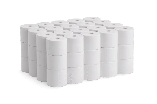 Coreless Toilet Paper Rolls